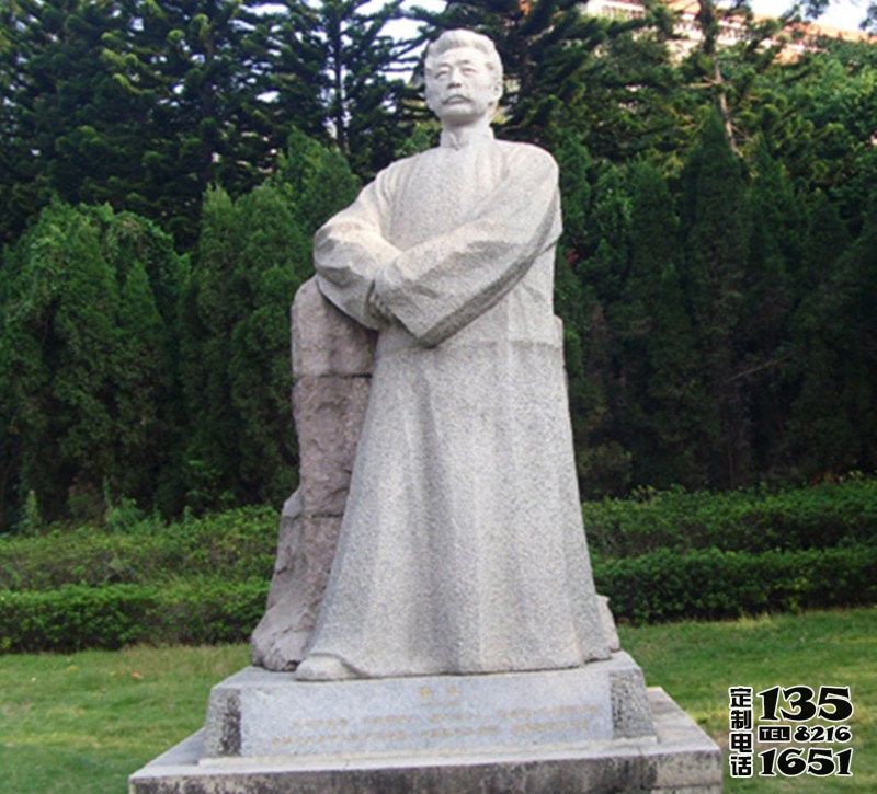 公園景區近代名人作家玻璃鋼人物景觀魯迅雕塑 公園景區近代名人作家玻璃鋼人物景觀魯迅雕塑