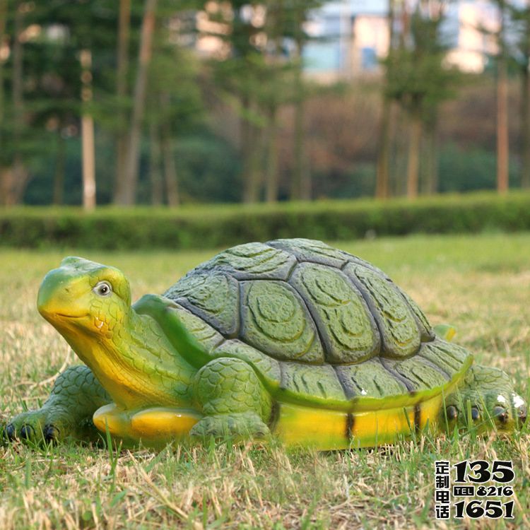草坪創意玻璃鋼彩繪仿真動物景觀烏龜雕塑 草坪創意玻璃鋼彩繪仿真動物景觀烏龜雕塑
