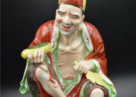 玻璃鋼彩繪寺廟佛像濟(jì)公雕塑