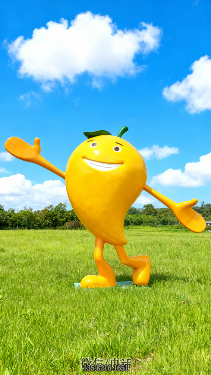 芒果雕塑實拍圖