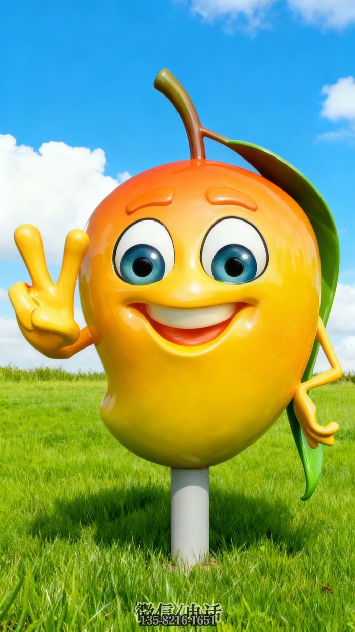 芒果雕塑實拍圖