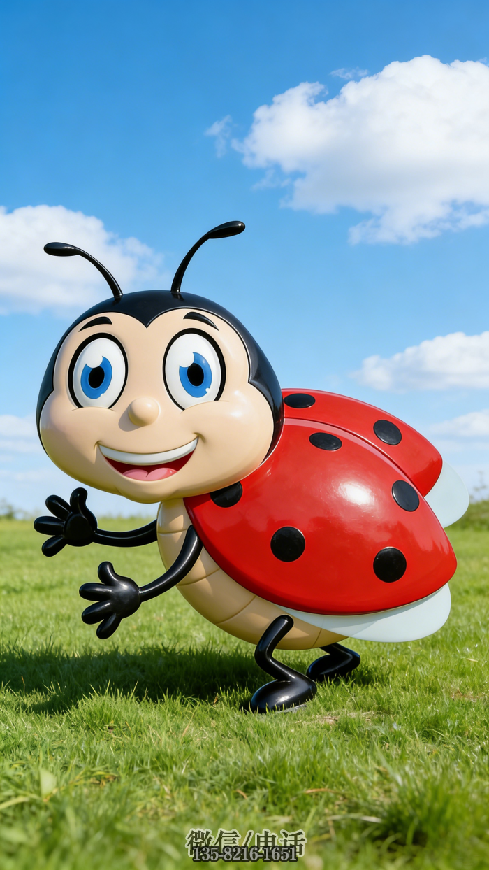 不銹鋼瓢蟲雕塑