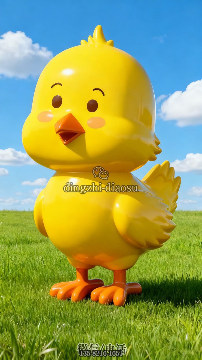 小雞雕塑