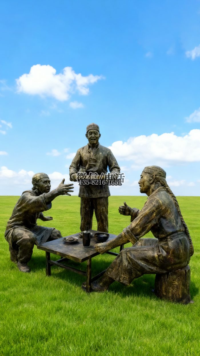 喝酒雕塑實拍圖 喝酒雕塑實拍圖