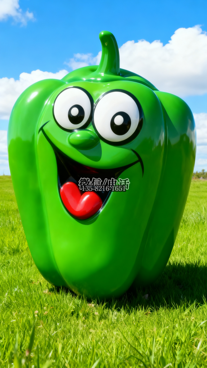 青椒雕塑實拍圖