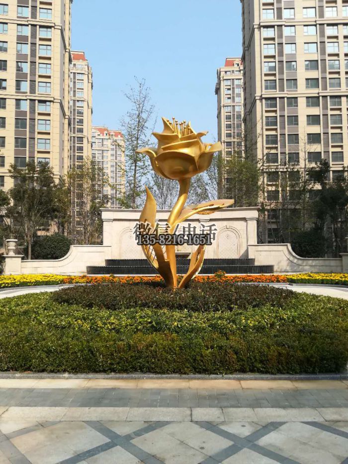 不銹鋼植物雕塑