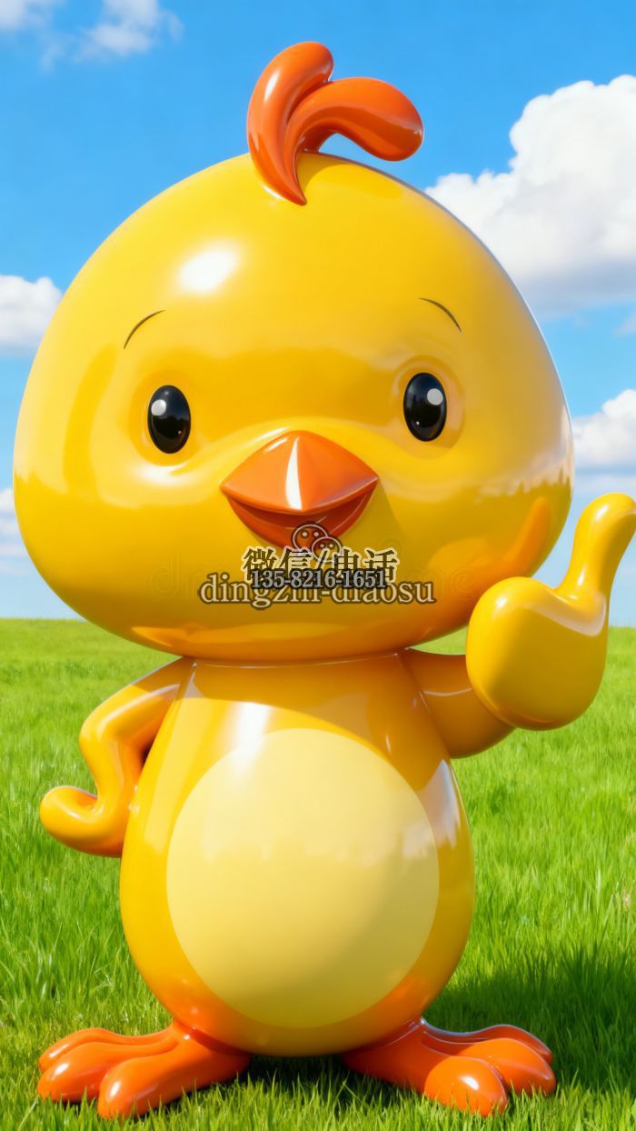 小雞雕塑